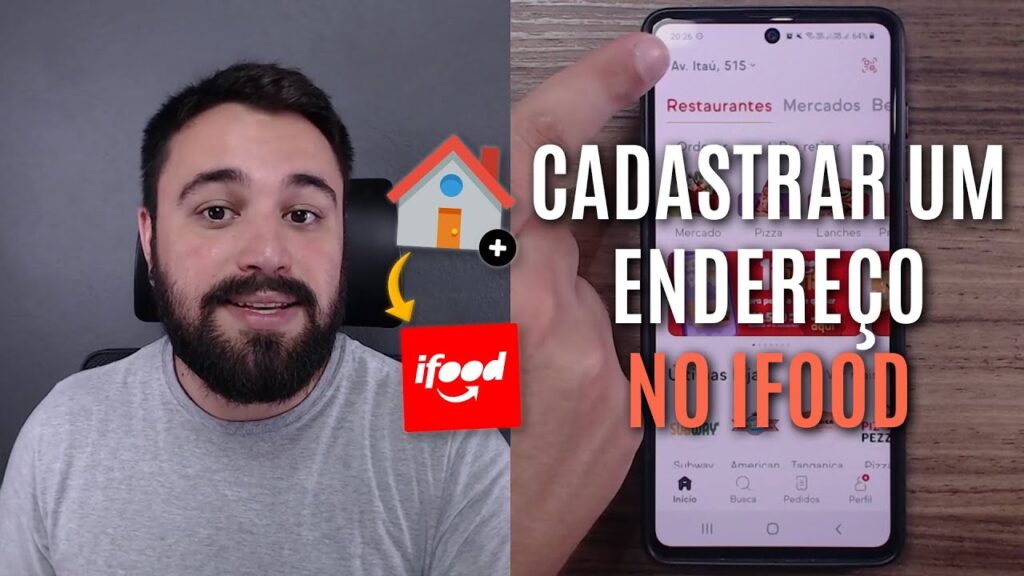 Como adicionar um novo endereco de entrega no ifood 1