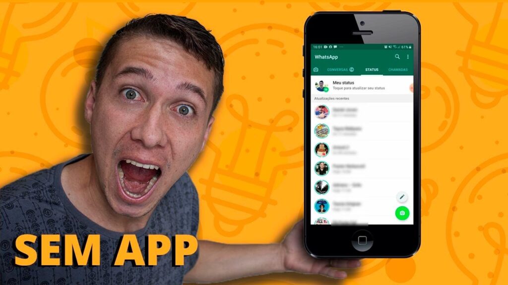 Como sair de uma sequencia de status do whatsapp sem ver tudo 1