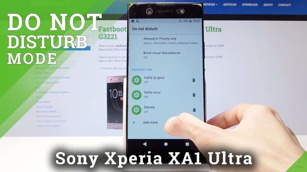 Como configurar o modo nao perturbe no xperia xa 1