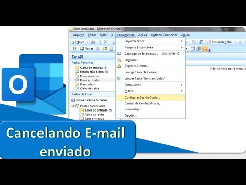 Como cancelar e mails no outlook 5