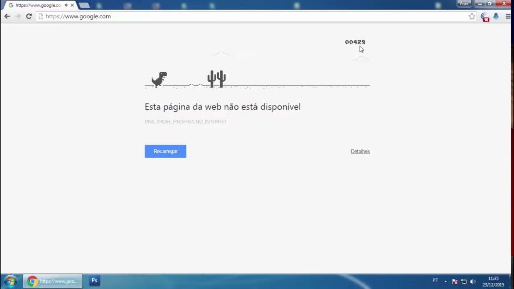 Como jogar offline no google chrome 1