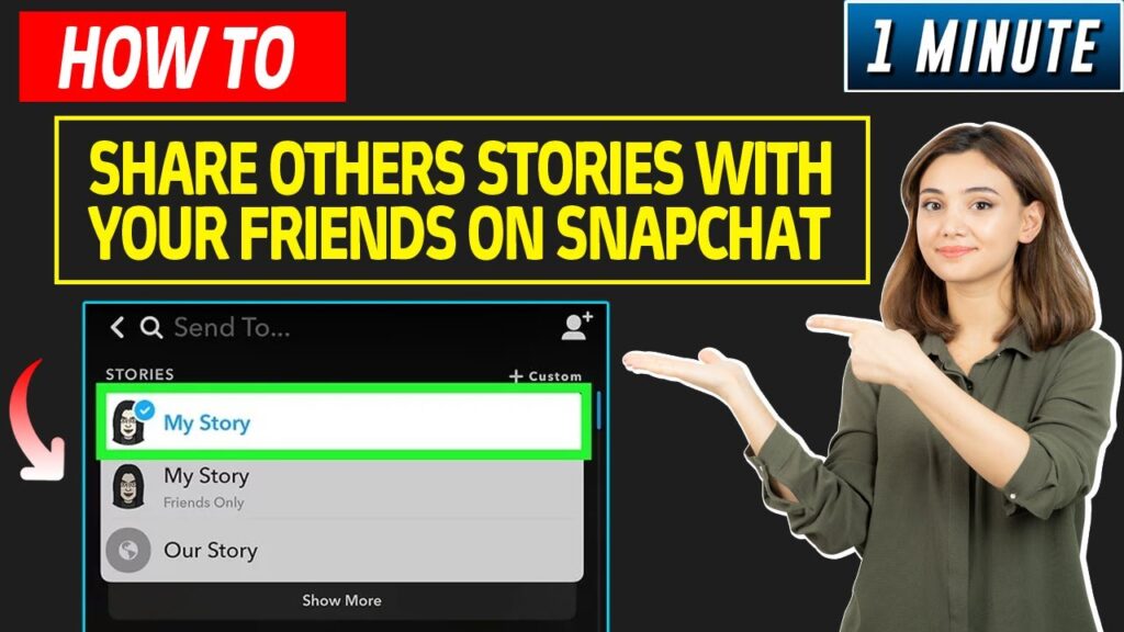 Como compartilhar historias dos seus amigos no snapchat 1