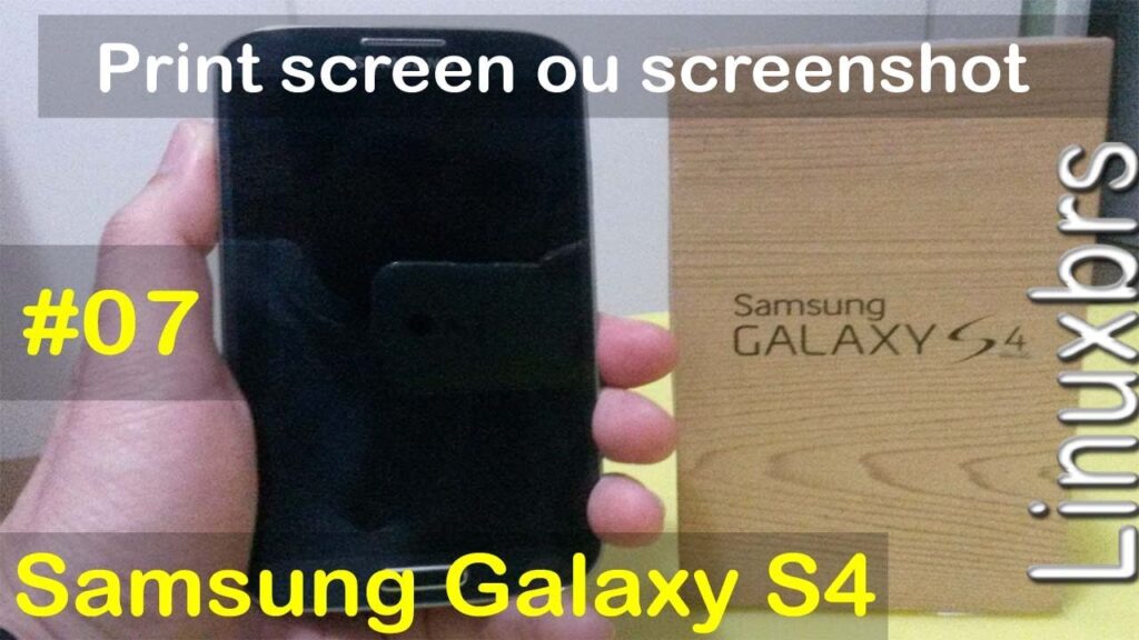Como tirar print de tela no samsung galaxy s4 1