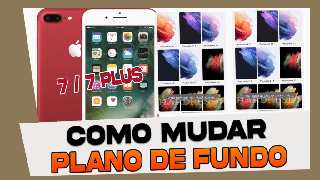 Como trocar o papel de parede do iphone 7 1
