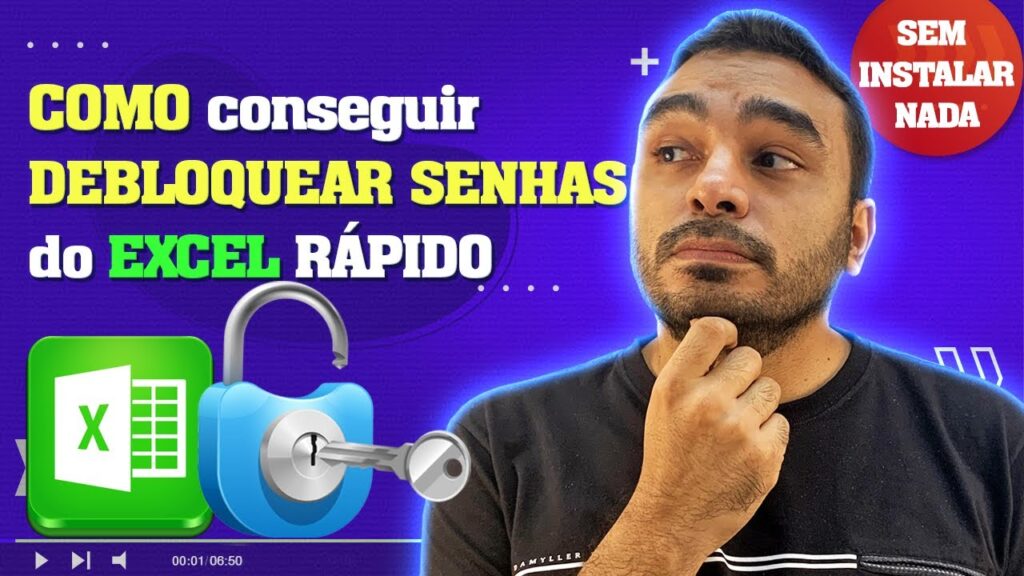 Como desbloquear planilhas do excel 1