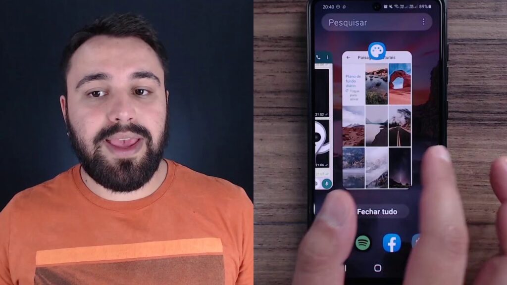 Como mudar papel de parede do android automaticamente com app do google 1
