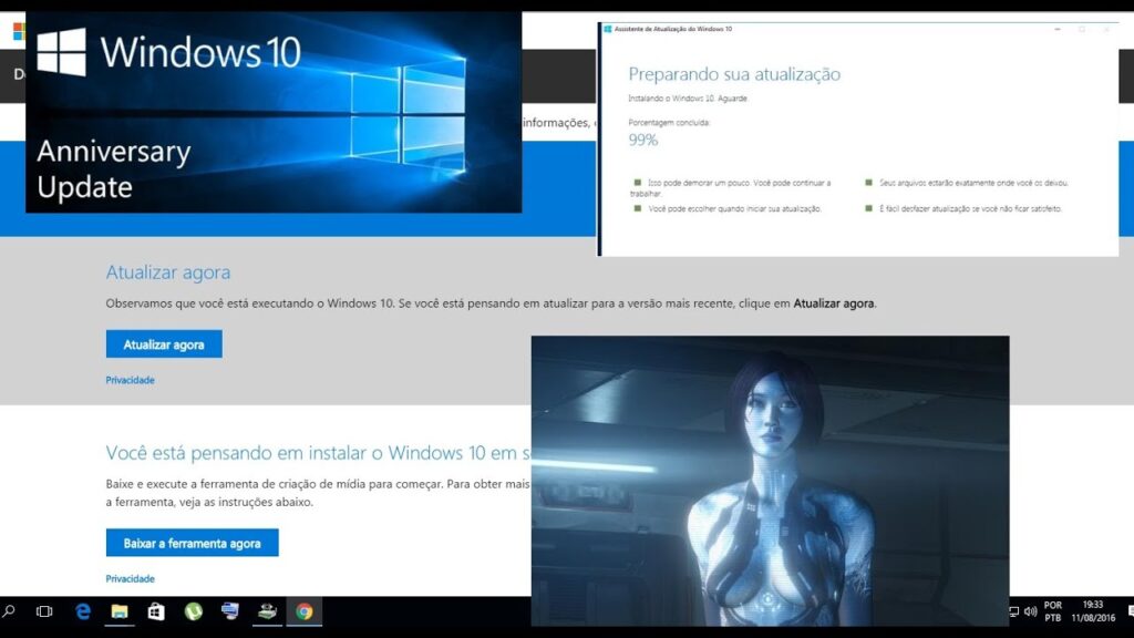 Como forcar o download do windows 10 anniversary update 1