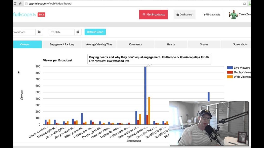 Como enviar um comentario durante uma transmissao no periscope 1