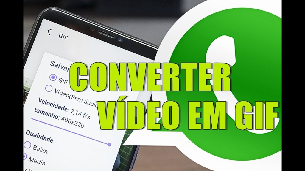 Como converter video curto para gif no whatsapp para android e iphone 1