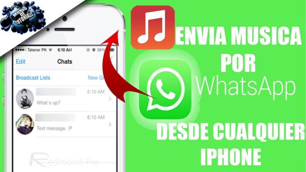 Como enviar musica Como audio no whatsapp para iphone 1