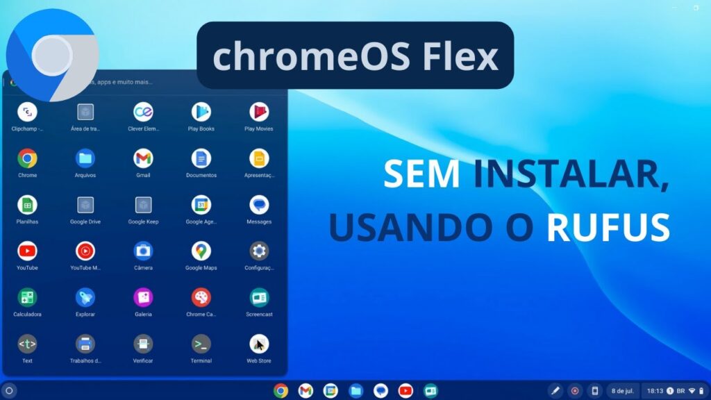 Como rodar o chromiumos partir do pendrive 1
