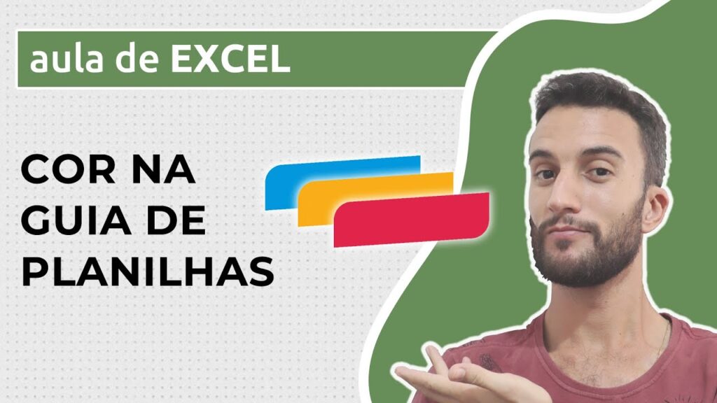 Como mudar cor e nome de guias no excel 1