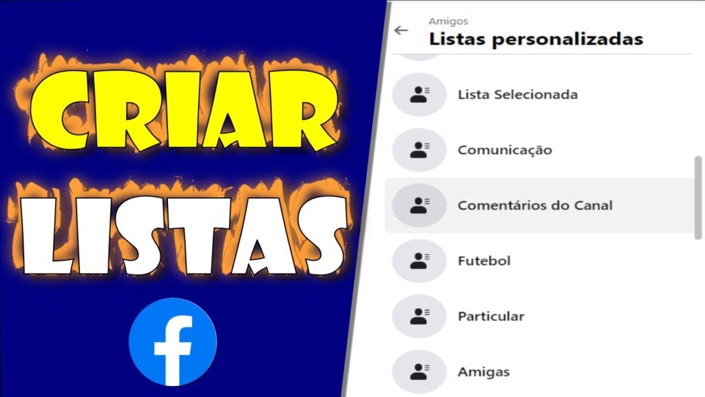 Como criar uma nova lista para organizar amigos selecionados no facebook 1