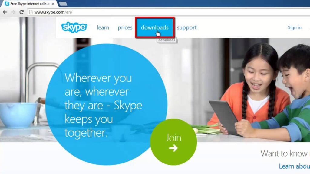 Como baixar o instalador offline do skype 1
