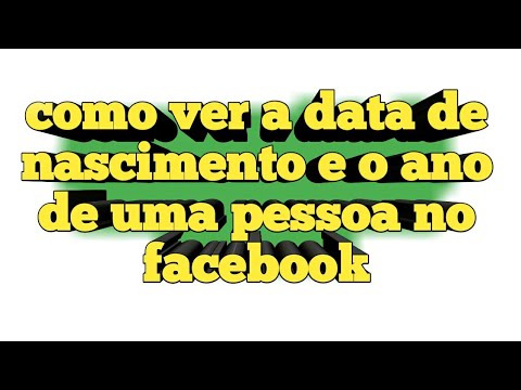 Como descobrir data de nascimento ou aniversario de alguem no facebook 1