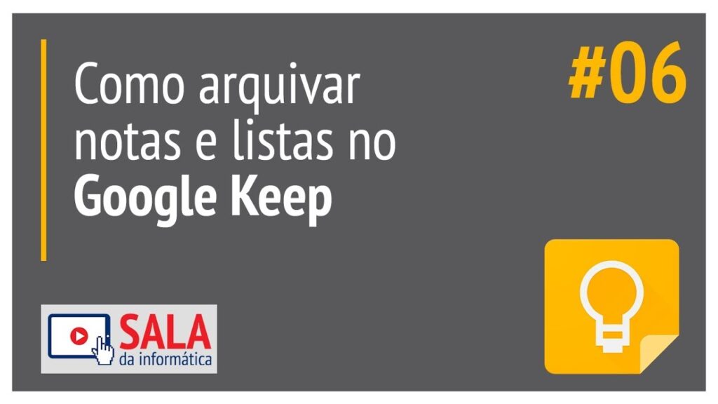 Como arquivar ou deletar notas no google keep 1