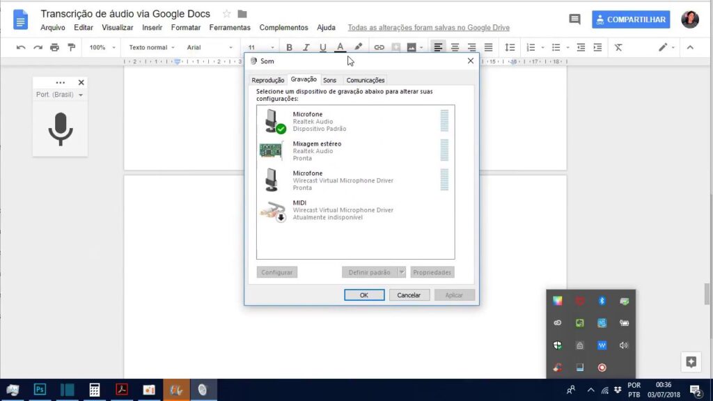 Como transcrever som das gravacoes de audio em texto usando o google 1