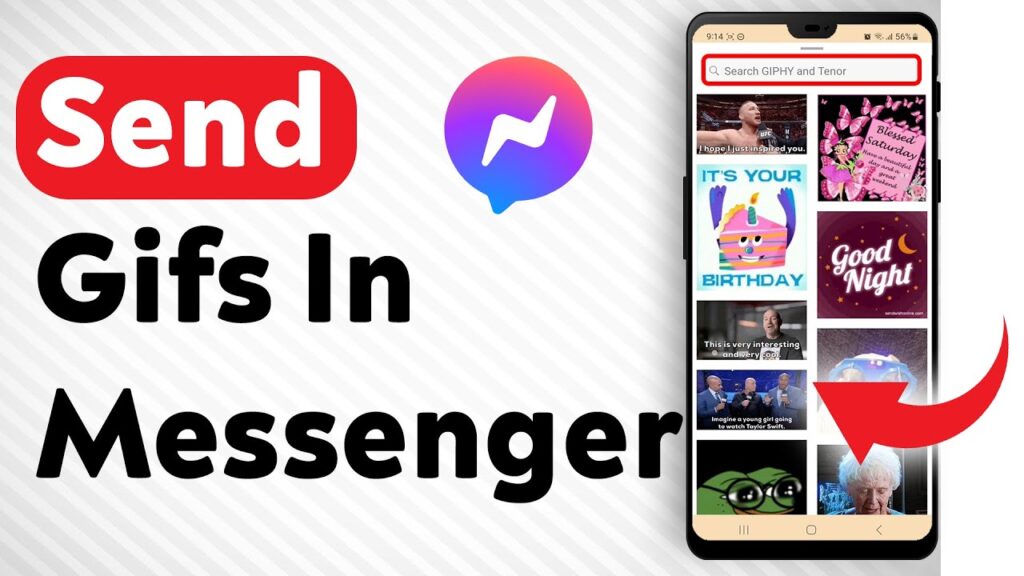 Como pesquisar e enviar gifs no bate papo do facebook 1