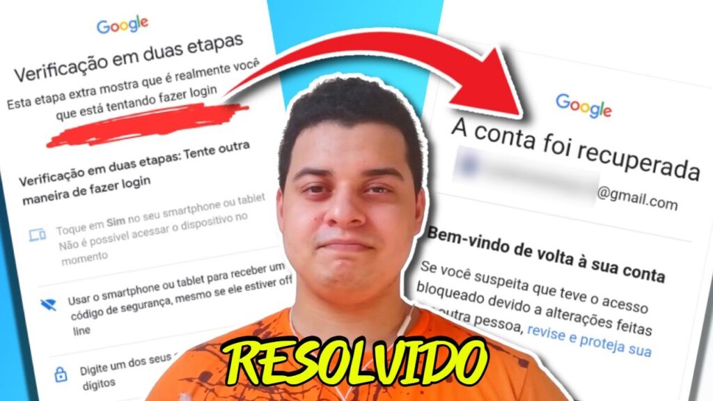 Como fazer o login em 2 etapas do gmail com um telefone alternativo 1