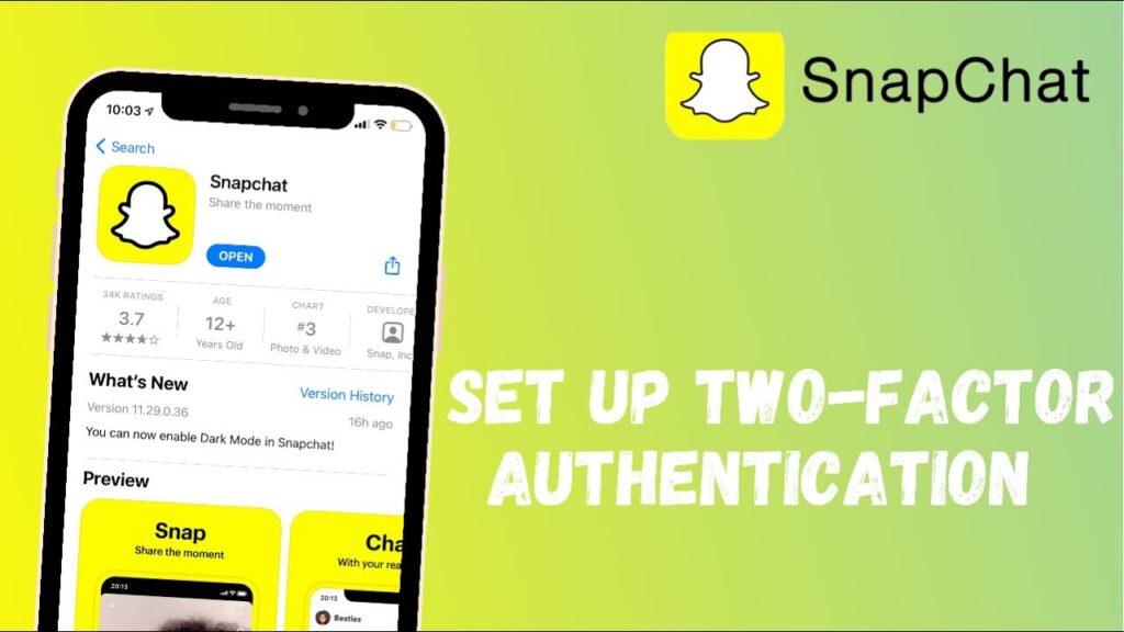Como ativar verificacao em duas etapas no snapchat com authenticator 1