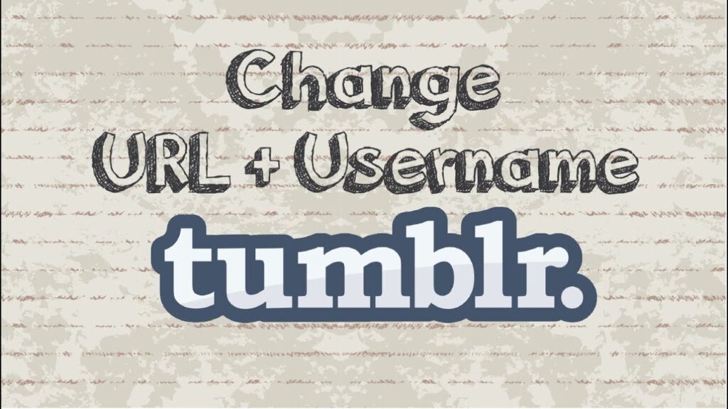 Como mudar url de um blog no tumblr 1
