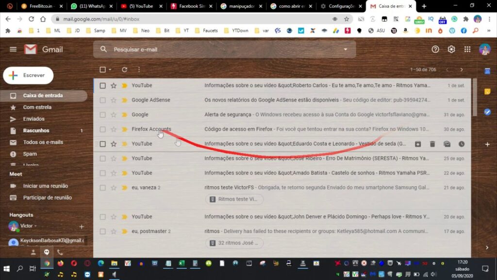 Como definir o gmail com servico de e mail padrao no chrome 1