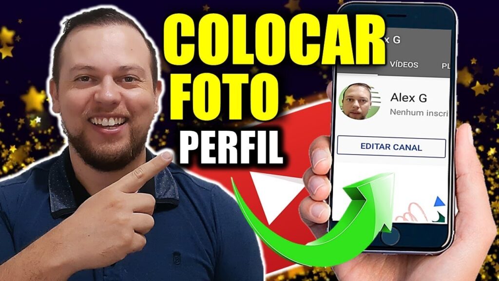Como alterar pelo celular foto de perfil de seu canal no youtube 1