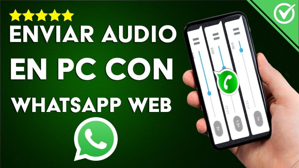 Como enviar audio usando whatsapp no pc 1