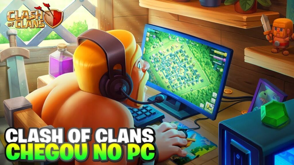 Como fazer o download e jogar o game para celular clash clans no pc 1