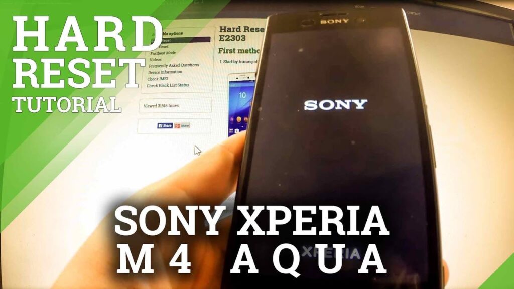 Como resetar o xperia m4 aqua 1