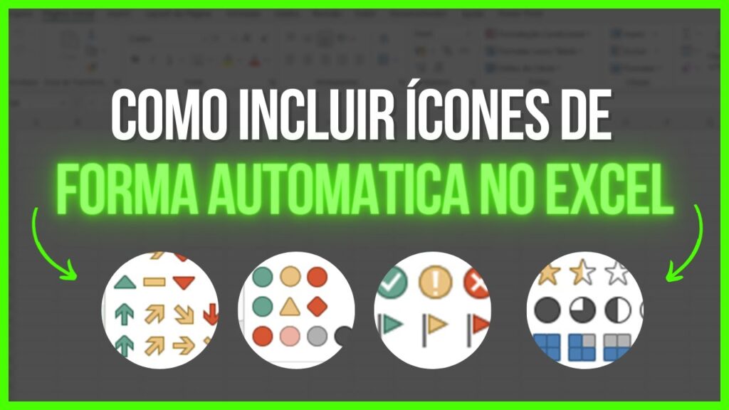 Como inserir icones ao lado de valores em celulas no excel 1