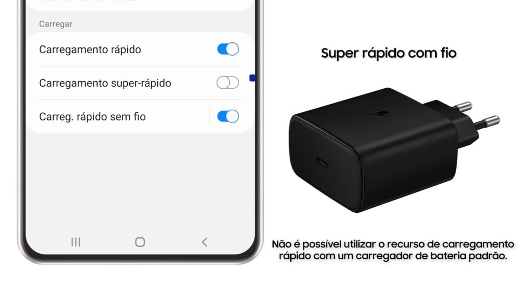 Como desligar o carregamento rapido de bateria em celulares da samsung 1