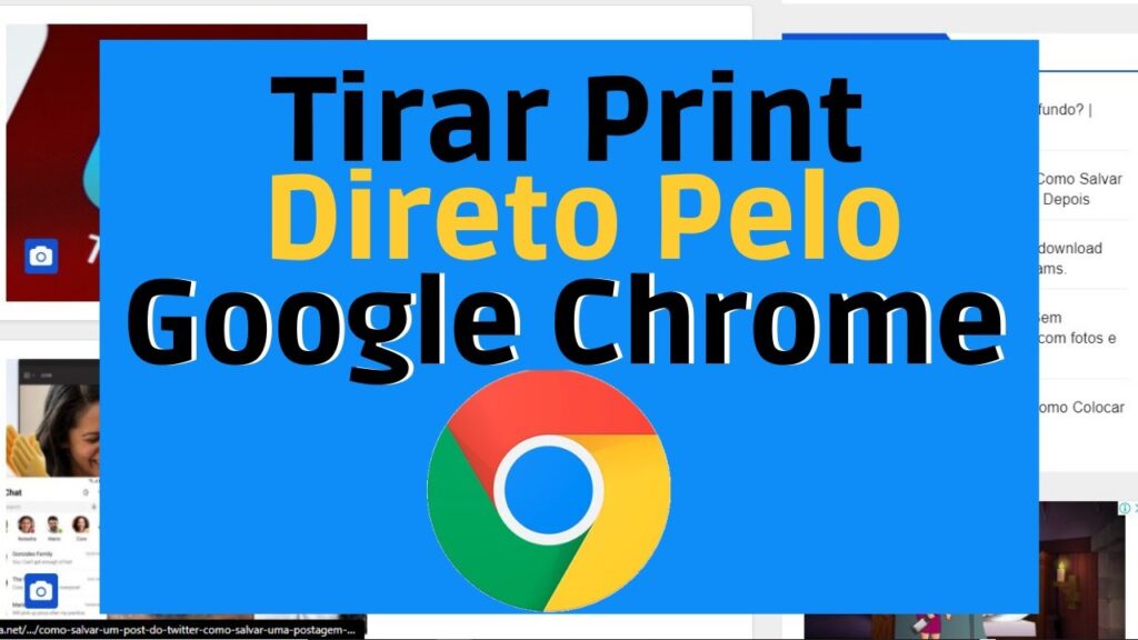 Como tirar print de uma pagina da internet inteira no navegador 1