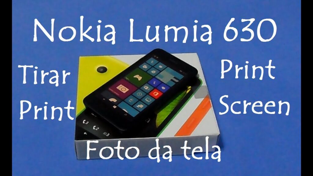 Como tirar print de tela no nokia lumia 630 1