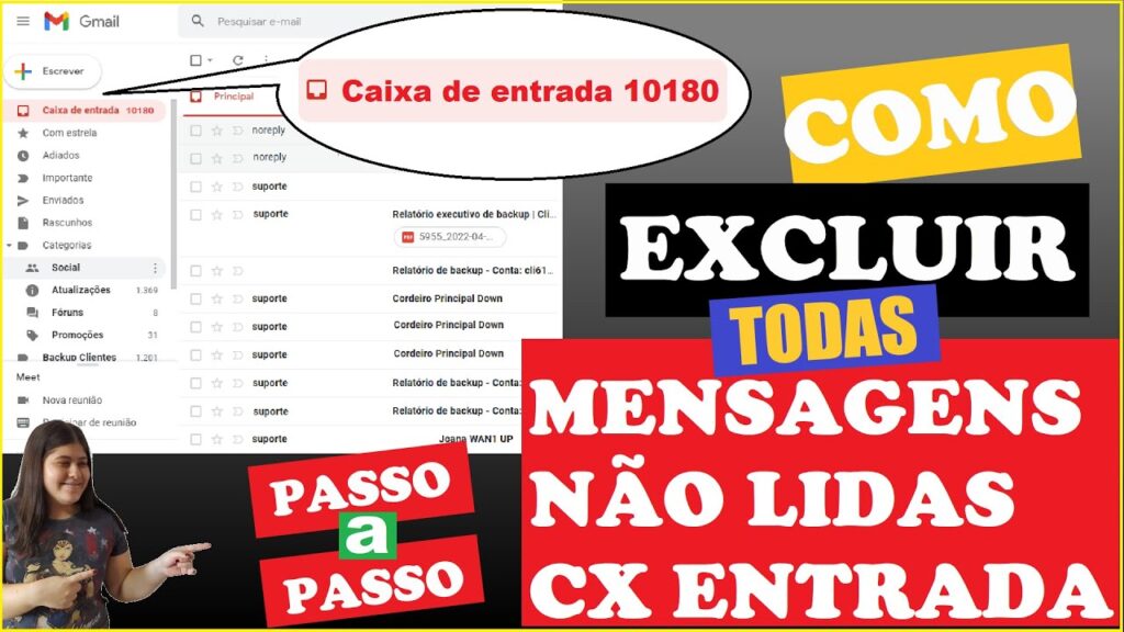 Como selecionar todos os e mails nao lidos e marcar Como lidos no gmail 1
