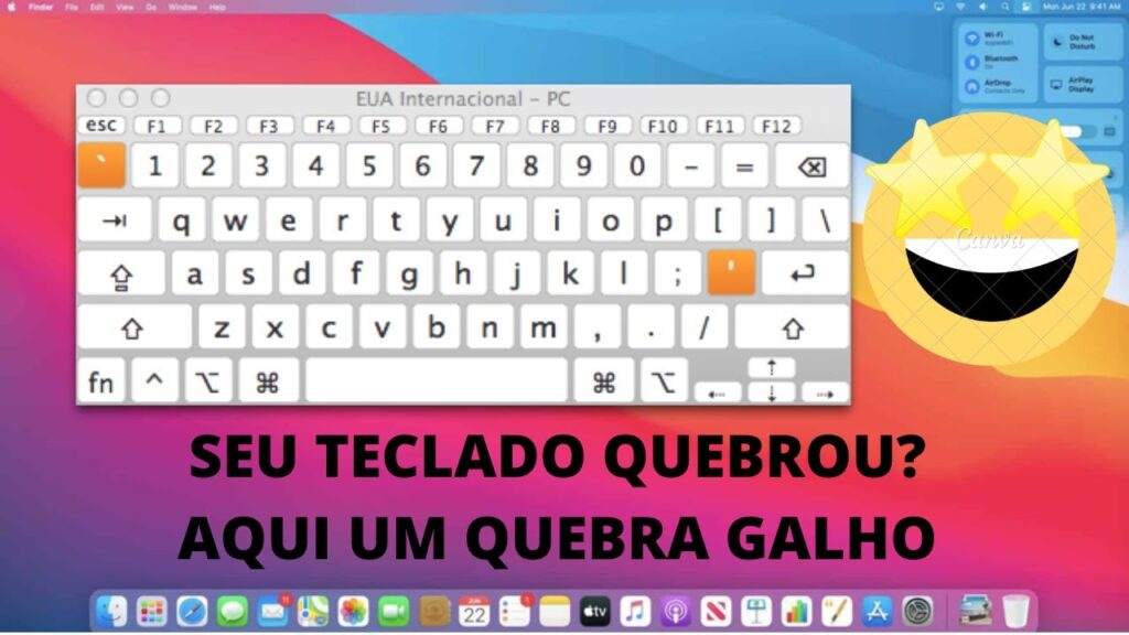 Como ativar o teclado virtual no mac os 1