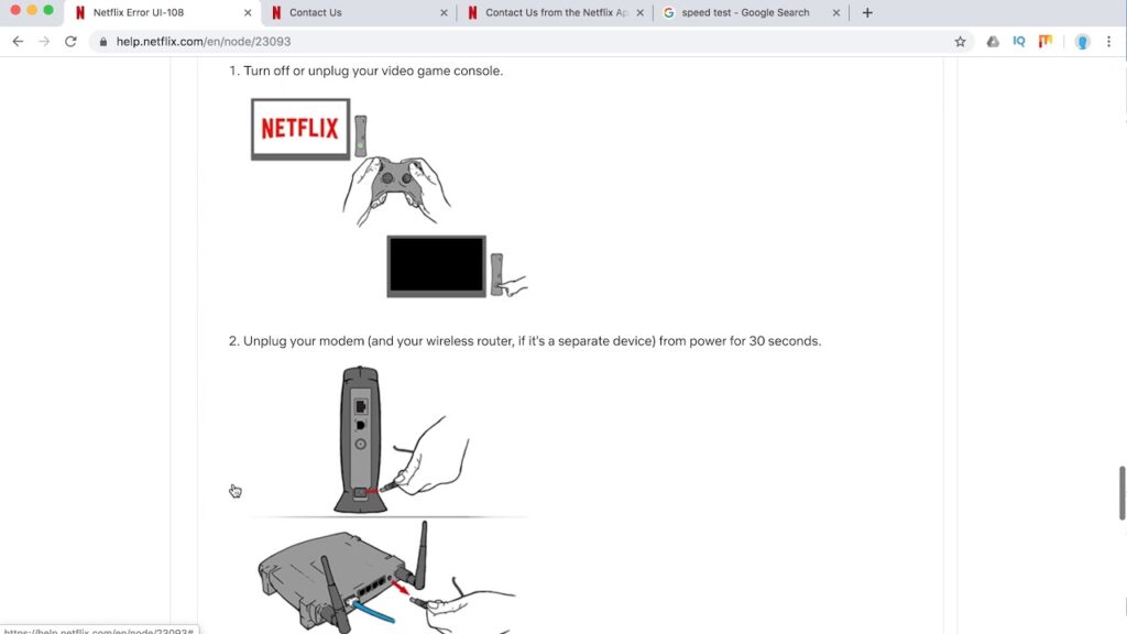 Como resolver erro ui 108 no netflix 1