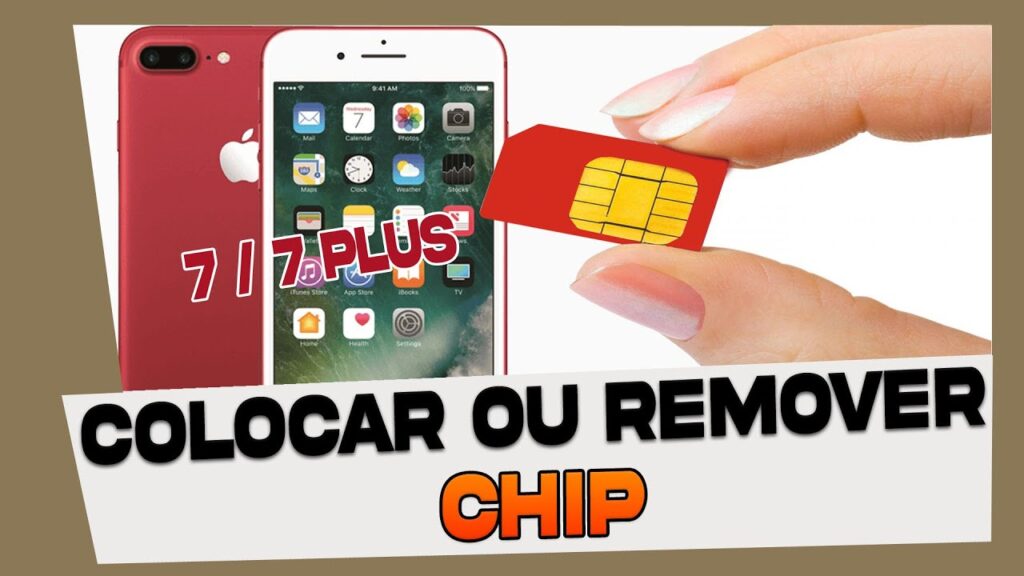 Como colocar o chip no iphone 7 ou 7 plus 1