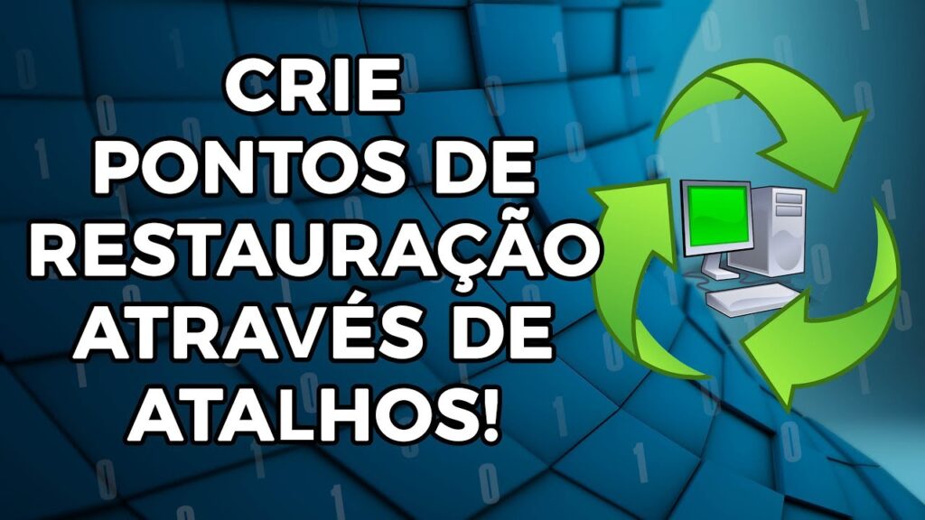 Como criar um atalho para gerar um ponto de restauracao 1