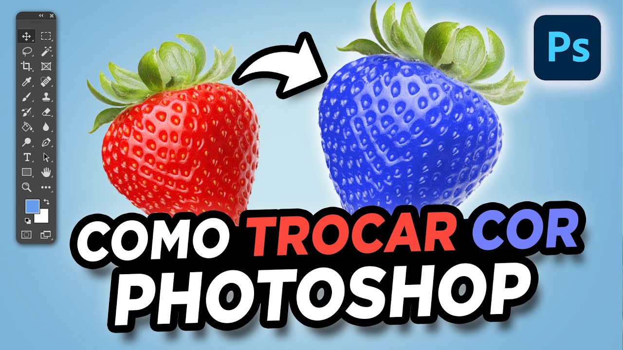 Como substituir cores em fotos com o photoshop 8