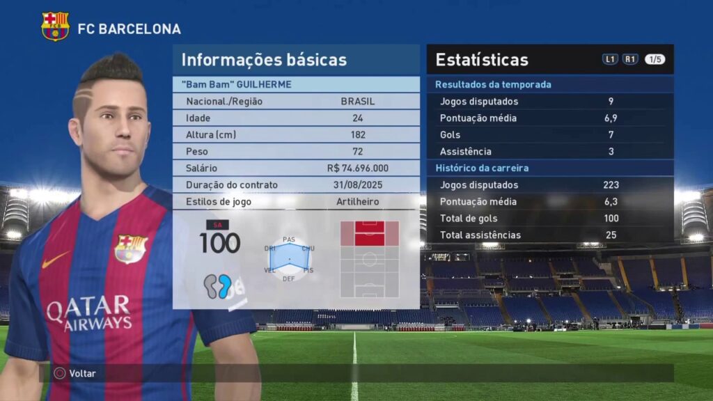 Como jogar o modo rumo ao estrelato em pes 2017 1