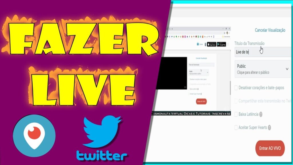 Como iniciar uma transmissao no periscope pelo twitter 1