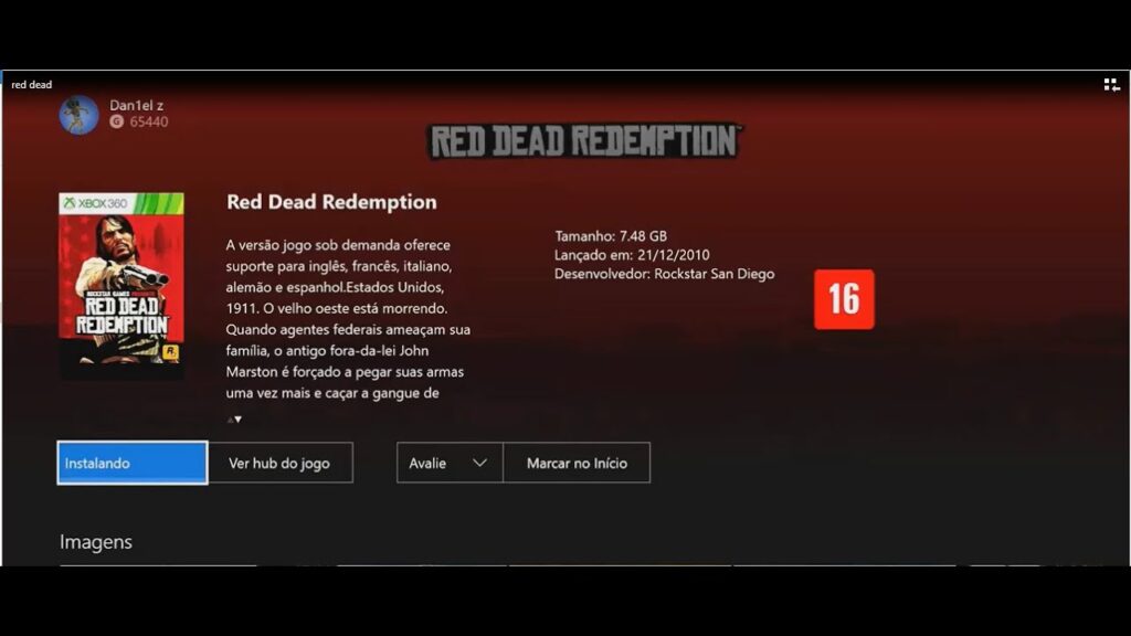Como baixar e instalar red dead redemption no xbox one 1