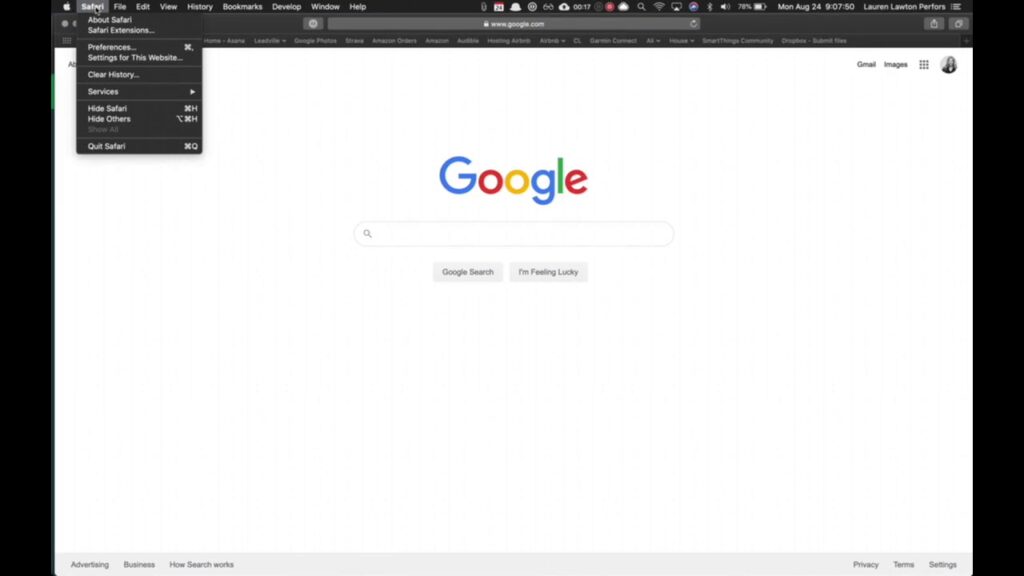 Como mostrar uma url inteira no safari 1