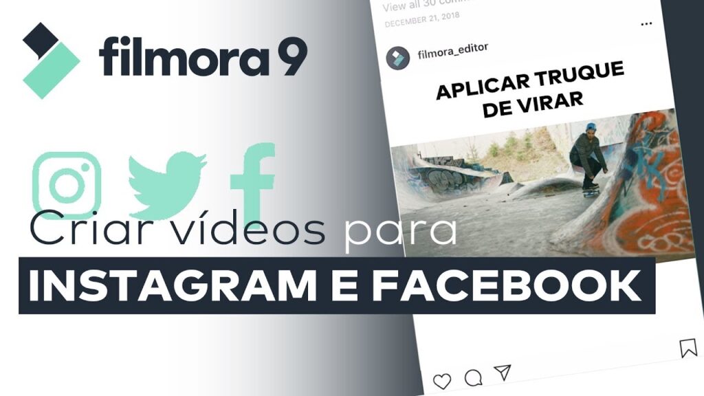Como baixar e editar videos de facebook e instagram com filmora 1