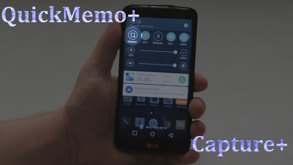 Como usar o quickmemo do lg k10 para fazer anotacoes 1