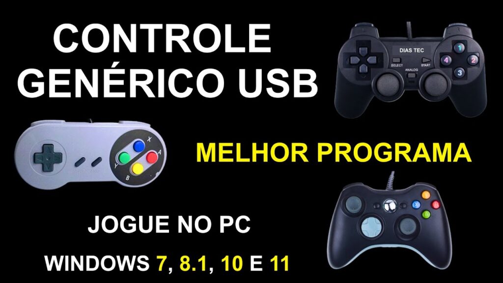 Como configurar o xpadder no windows 7 para jogar com joystick usb 1