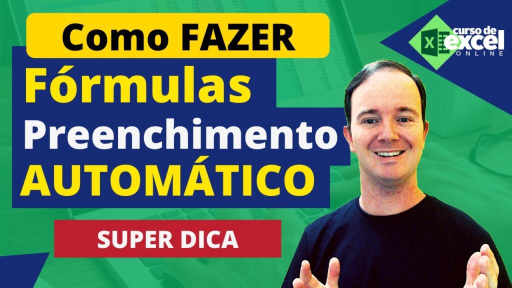 Como usar preenchimento automatico de formulas do excel 1