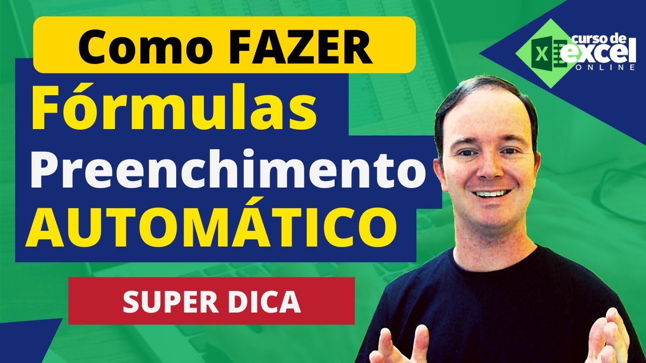 Como usar preenchimento automatico de formulas do excel 12