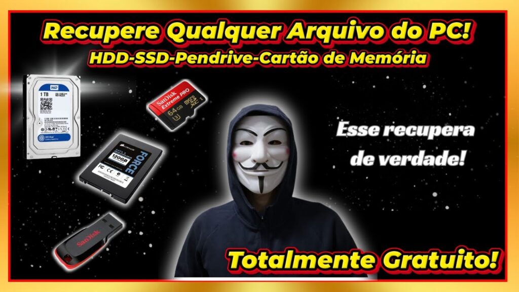 Como recuperar arquivos perdidos de um pendrive ou cartao de memoria 1